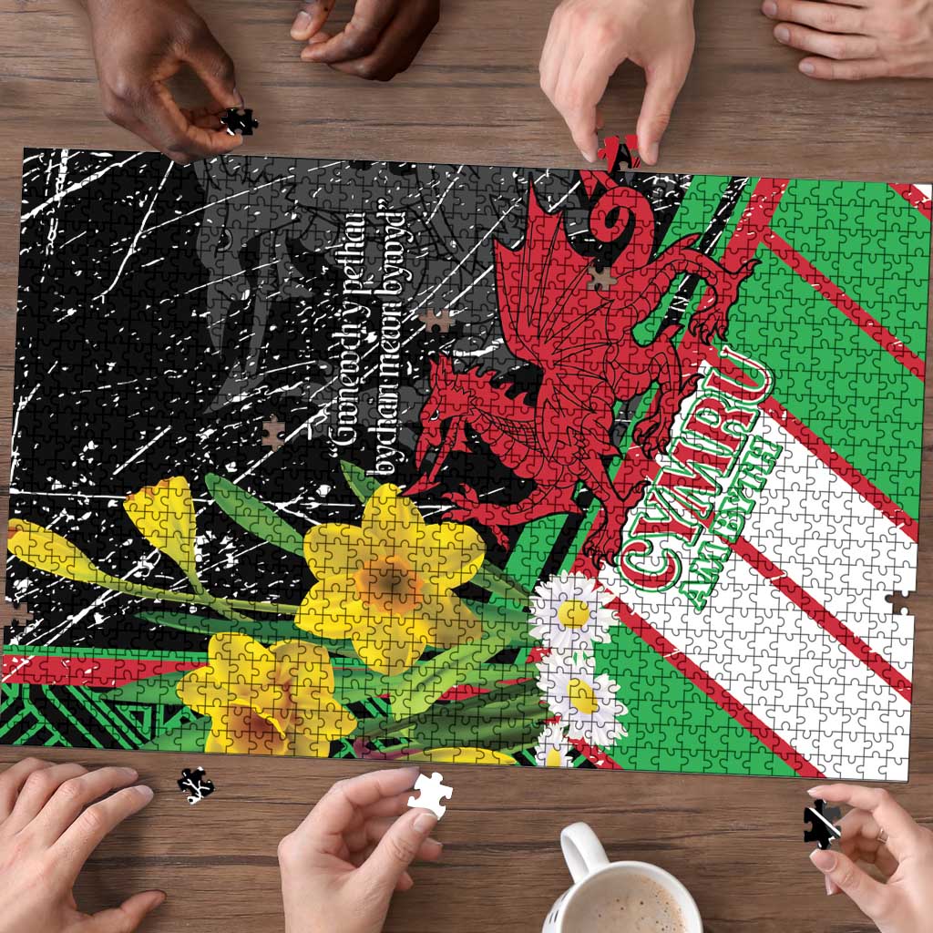 Wales Saint David's Day Puzzle Cymru Am Byth Welsh Dragon - Wonder Print Shop