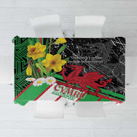 Wales Saint David's Day Tablecloth Cymru Am Byth Welsh Dragon - Wonder Print Shop