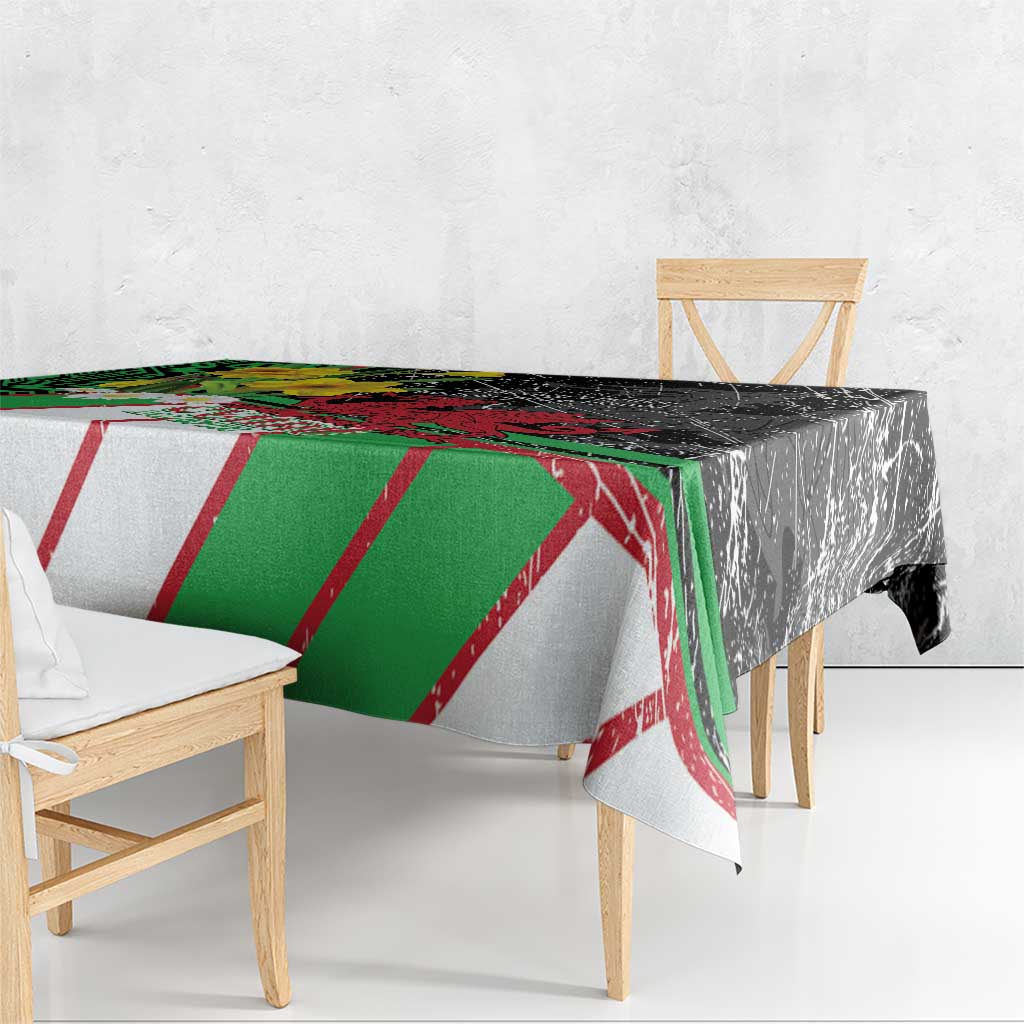 Wales Saint David's Day Tablecloth Cymru Am Byth Welsh Dragon - Wonder Print Shop