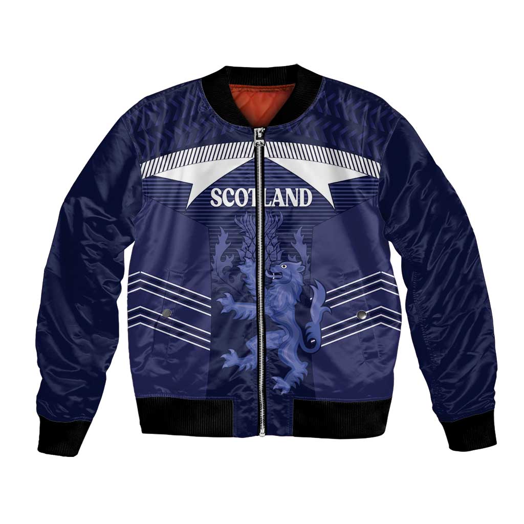 Scotland Football Custom Bomber Jacket 2026 Come On Scottish Dragon Thistle - Wonder Print Shop