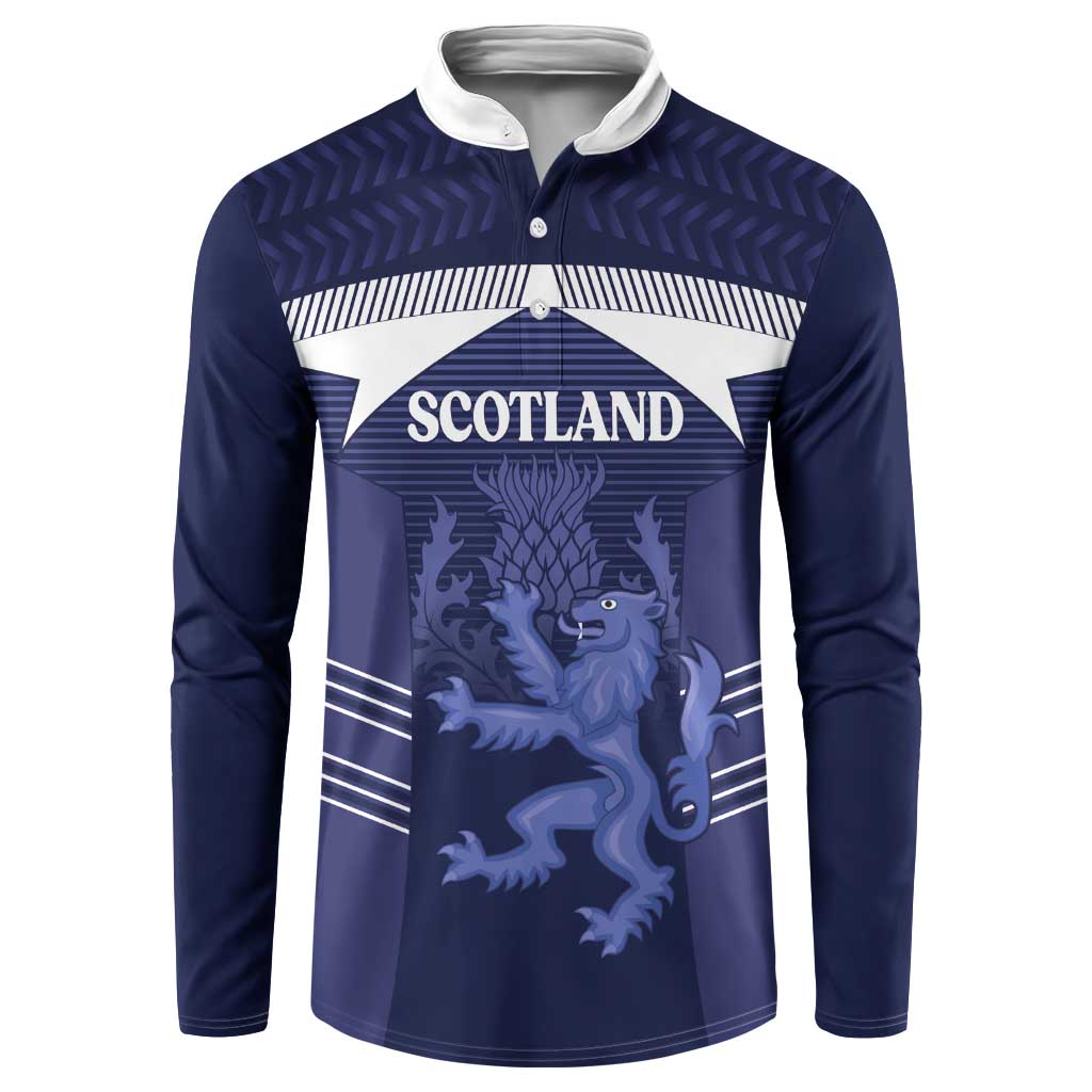 Scotland Football Custom Button Sweatshirt 2026 Come On Scottish Dragon Thistle - Wonder Print Shop