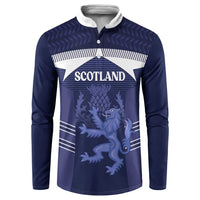 Scotland Football Custom Button Sweatshirt 2026 Come On Scottish Dragon Thistle - Wonder Print Shop