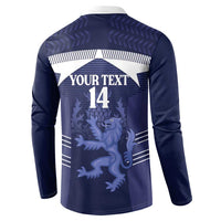 Scotland Football Custom Button Sweatshirt 2026 Come On Scottish Dragon Thistle - Wonder Print Shop