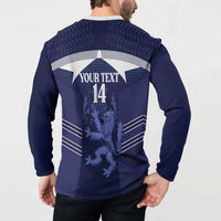 Scotland Football Custom Button Sweatshirt 2026 Come On Scottish Dragon Thistle - Wonder Print Shop