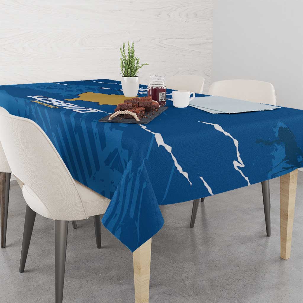 Custom Kosovo Football Tablecloth Come On Dardanet