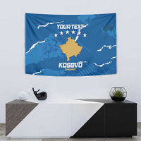 Custom Kosovo Football Tapestry Come On Dardanet