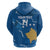 Custom Kosovo Football Zip Hoodie Come On Dardanet