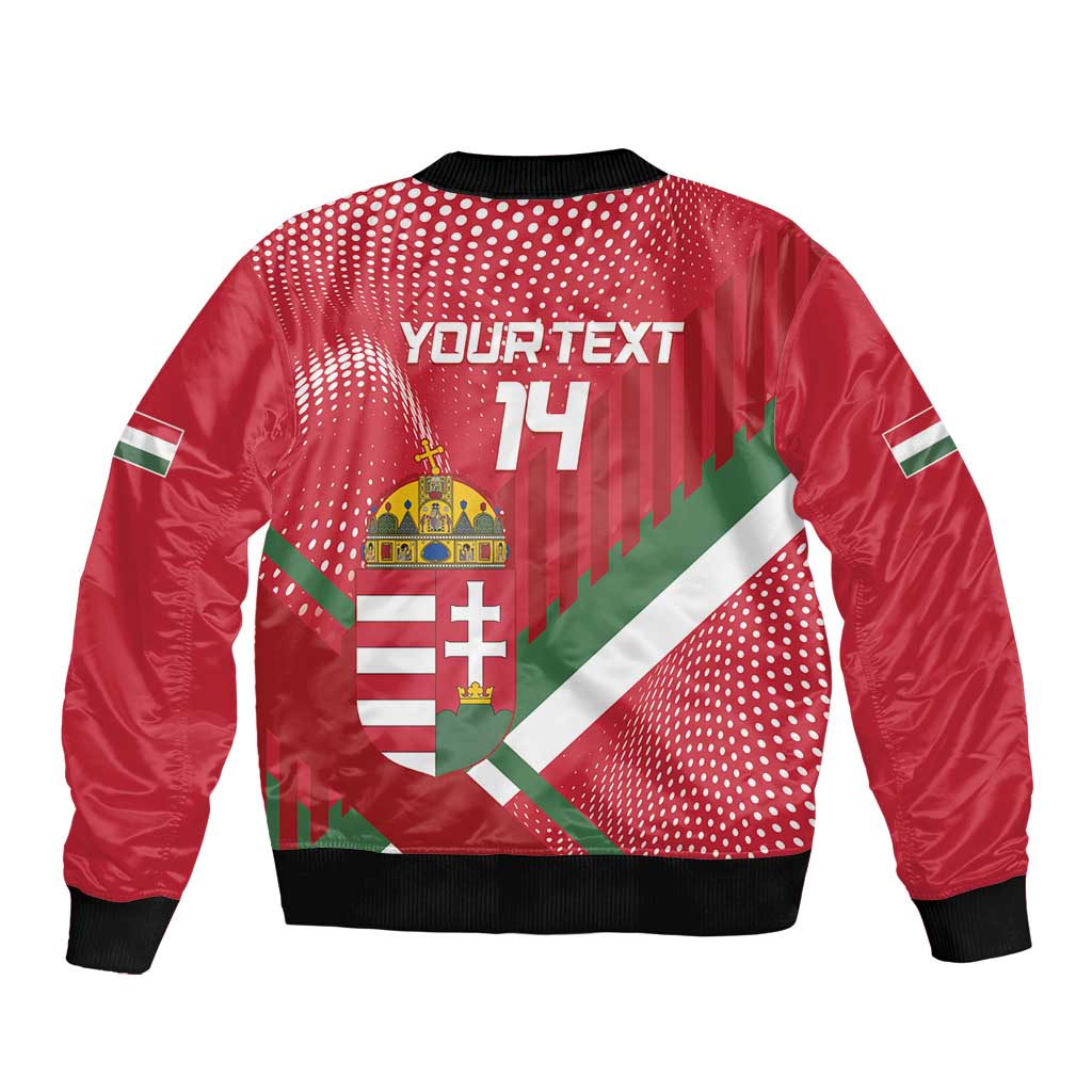 Custom Hungary Football Bomber Jacket Come On Magyarok