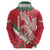 Custom Hungary Football Zip Hoodie Come On Magyarok