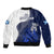 Scotland Rugby Bomber Jacket Thistle Unique Go Scottish Blue Version - Wonder Print Shop