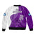 Scotland Rugby Bomber Jacket Thistle Unique Go Scottish Purple Version - Wonder Print Shop