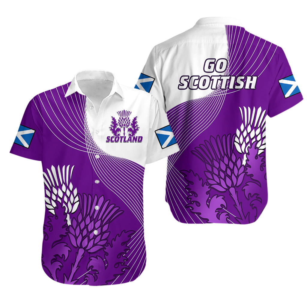 Scotland Rugby Hawaiian Shirt Thistle Unique Go Scottish Purple Version - Wonder Print Shop