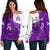 Scotland Rugby Off Shoulder Sweater Thistle Unique Go Scottish Purple Version - Wonder Print Shop