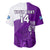 (Custom Text And Number) Scotland Rugby Baseball Jersey Thistle Unique Go Scottish Purple Version - Wonder Print Shop