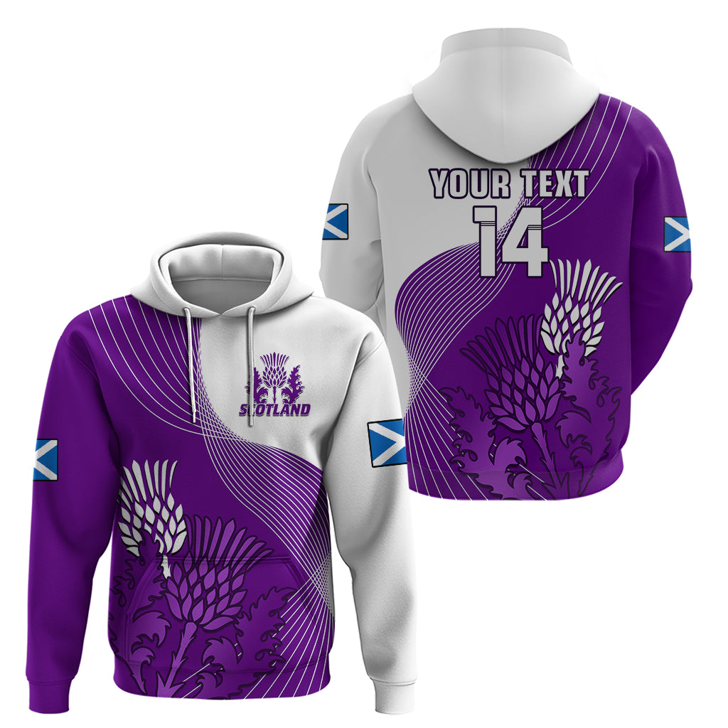 Custom Scotland Rugby Hoodie Thistle Unique Go Scottish Purple Version - Wonder Print Shop