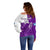 (Custom Text And Number) Scotland Rugby Off Shoulder Sweater Thistle Unique Go Scottish Purple Version - Wonder Print Shop