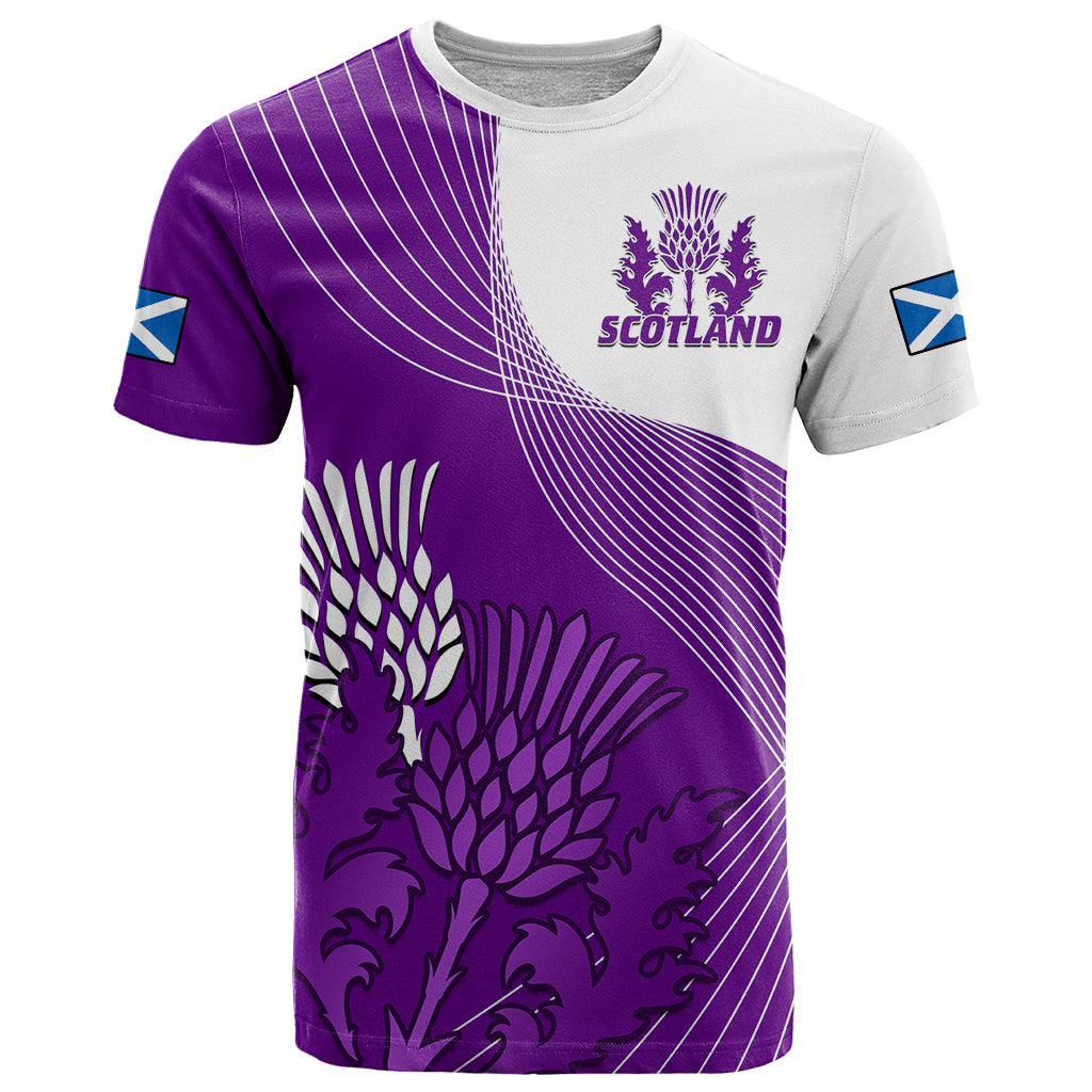 custom-text-and-number-scotland-rugby-t-shirt-thistle-unique-go-scottish-purple-version