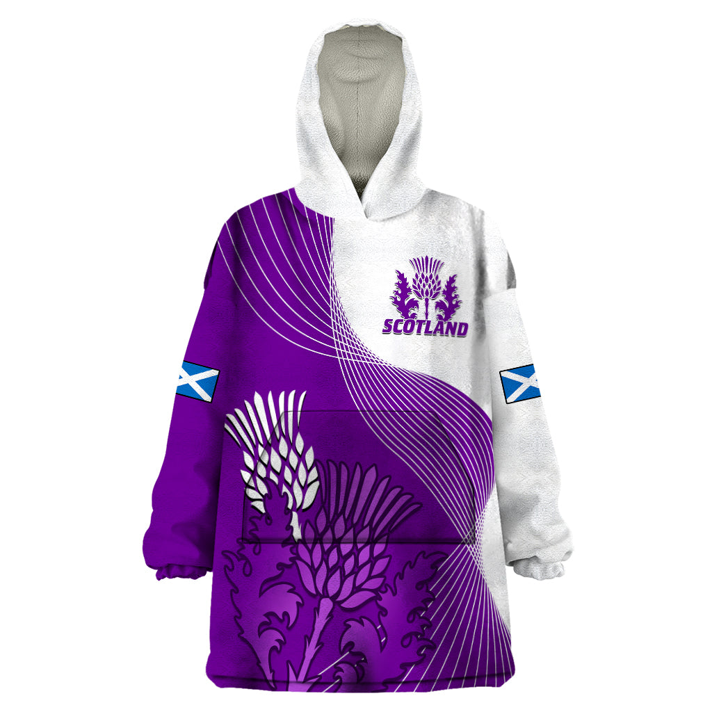 custom-text-and-number-scotland-rugby-wearable-blanket-hoodie-thistle-unique-go-scottish-purple-version