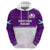 Scotland Rugby Hoodie Thistle Mix Tartan Scottish Map Sporty Version Purple - Wonder Print Shop