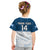 (Custom Text And Number) Scotland Rugby Kid T Shirt Thistle Mix Tartan Scottish Map Sporty Version Blue - Wonder Print Shop