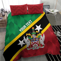 Custom Saint Kitts and Nevis Cricket Bedding Set Go Champions Patriots