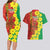 Enkutatash Ethiopia Couples Matching Long Sleeve Bodycon Dress and Hawaiian Shirt Melkam Addis Amet Adey Abeba Flower