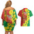 Enkutatash Ethiopia Couples Matching Off Shoulder Short Dress and Hawaiian Shirt Melkam Addis Amet Adey Abeba Flower - Wonder Print Shop