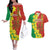 Enkutatash Ethiopia Couples Matching Off The Shoulder Long Sleeve Dress and Hawaiian Shirt Melkam Addis Amet Adey Abeba Flower