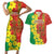 Enkutatash Ethiopia Couples Matching Short Sleeve Bodycon Dress and Hawaiian Shirt Melkam Addis Amet Adey Abeba Flower - Wonder Print Shop