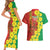 Enkutatash Ethiopia Couples Matching Short Sleeve Bodycon Dress and Hawaiian Shirt Melkam Addis Amet Adey Abeba Flower - Wonder Print Shop