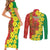 Enkutatash Ethiopia Couples Matching Short Sleeve Bodycon Dress and Long Sleeve Button Shirt Melkam Addis Amet Adey Abeba Flower - Wonder Print Shop