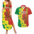 Enkutatash Ethiopia Couples Matching Summer Maxi Dress and Hawaiian Shirt Melkam Addis Amet Adey Abeba Flower