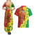 Enkutatash Ethiopia Couples Matching Summer Maxi Dress and Hawaiian Shirt Melkam Addis Amet Adey Abeba Flower