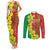 Enkutatash Ethiopia Couples Matching Tank Maxi Dress and Long Sleeve Button Shirt Melkam Addis Amet Adey Abeba Flower