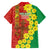 Enkutatash Ethiopia Family Matching Off Shoulder Short Dress and Hawaiian Shirt Melkam Addis Amet Adey Abeba Flower