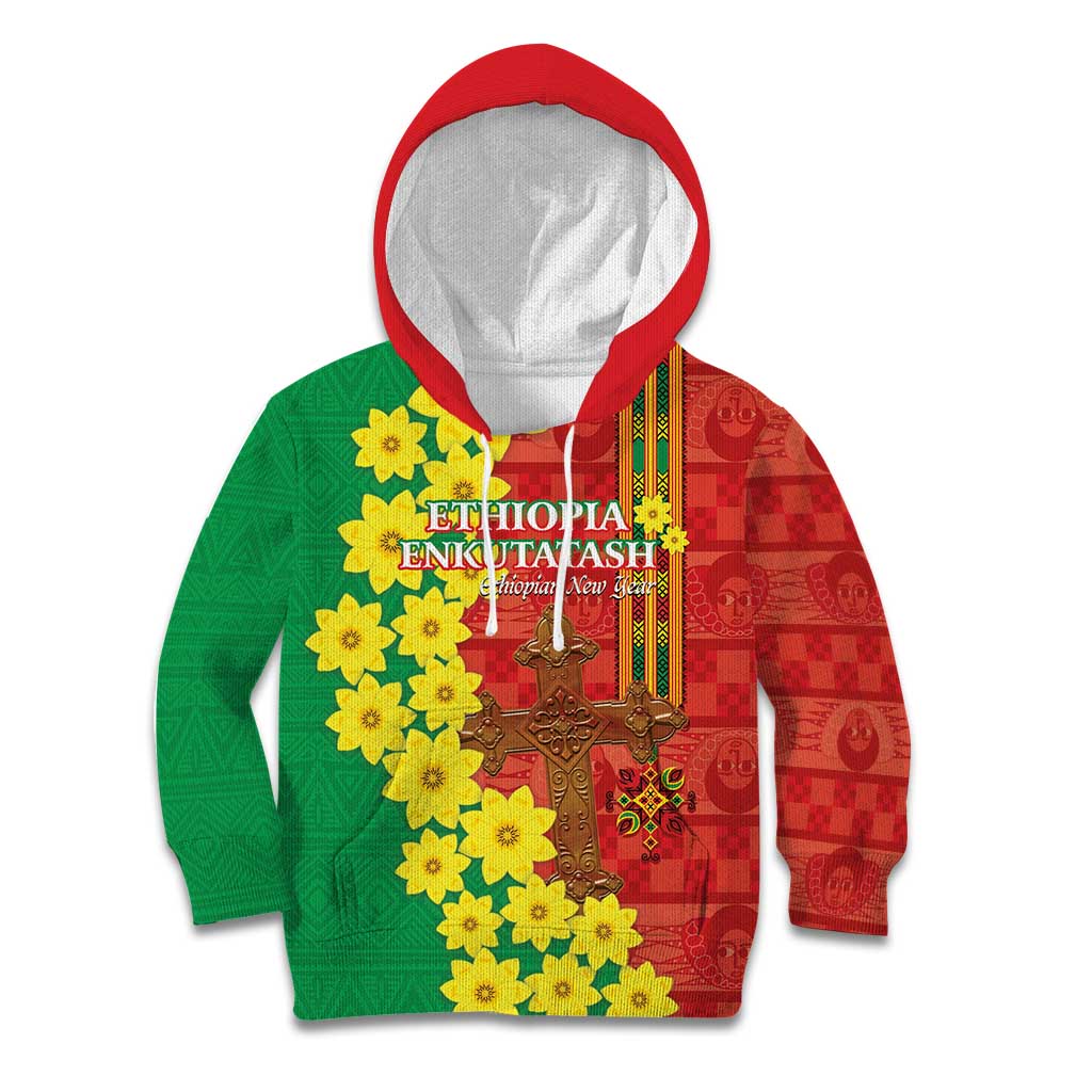 Enkutatash Ethiopia Kid Hoodie Melkam Addis Amet Adey Abeba Flower