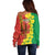 Enkutatash Ethiopia Off Shoulder Sweater Melkam Addis Amet Adey Abeba Flower