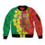 Enkutatash Ethiopia Sleeve Zip Bomber Jacket Melkam Addis Amet Adey Abeba Flower