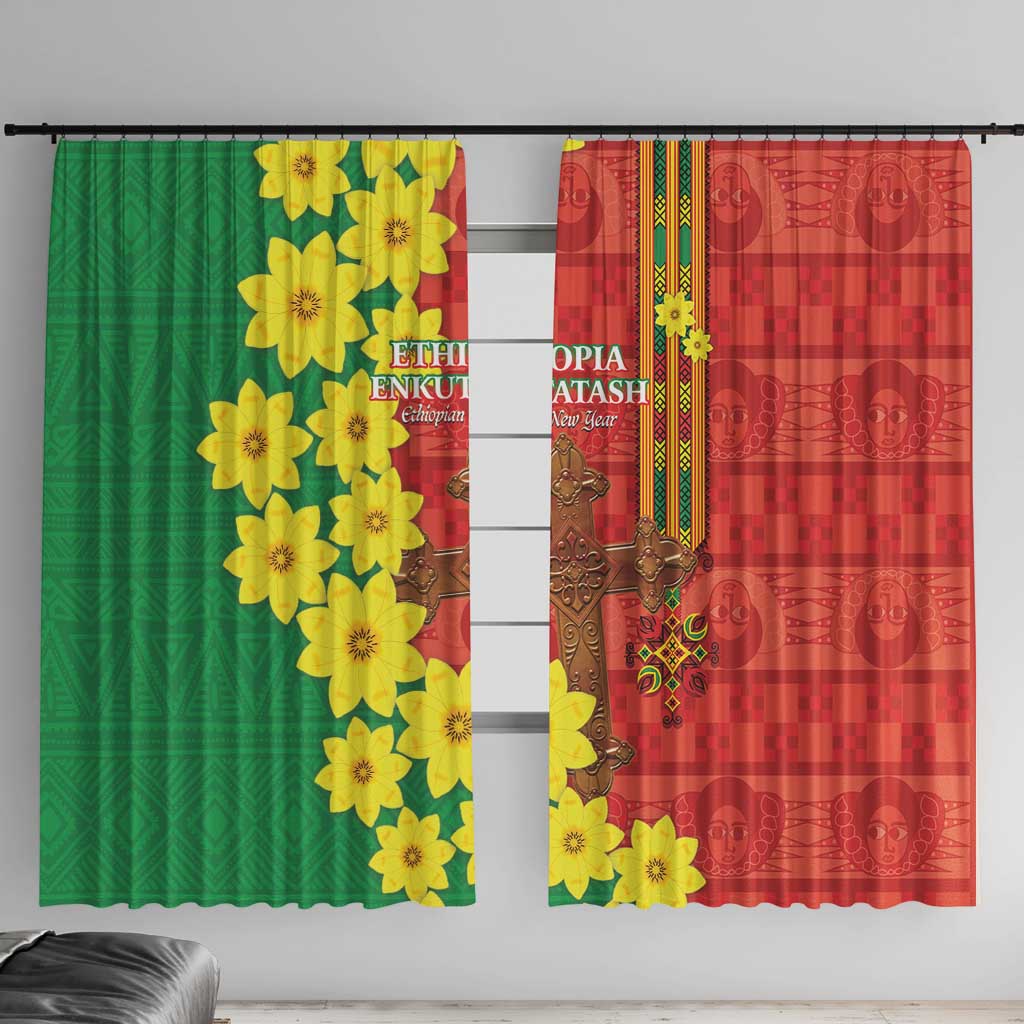 Enkutatash Ethiopia Window Curtain Melkam Addis Amet Adey Abeba Flower