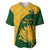 South Africa Baseball Jersey King Protea With Kente Pattern - Wonder Print Shop