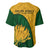 South Africa Baseball Jersey King Protea With Kente Pattern - Wonder Print Shop