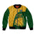 South Africa Bomber Jacket King Protea With Kente Pattern - Wonder Print Shop