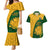 South Africa Couples Matching Mermaid Dress And Hawaiian Shirt King Protea With Kente Pattern - Wonder Print Shop