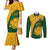 south-africa-couples-matching-mermaid-dress-and-long-sleeve-button-shirts-king-protea-with-kente-pattern