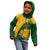 South Africa Kid Hoodie King Protea With Kente Pattern - Wonder Print Shop