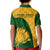 South Africa Kid Polo Shirt King Protea With Kente Pattern - Wonder Print Shop