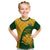 South Africa Kid T Shirt King Protea With Kente Pattern - Wonder Print Shop