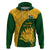 Custom South Africa Hoodie King Protea With Kente Pattern - Wonder Print Shop