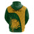 Custom South Africa Hoodie King Protea With Kente Pattern - Wonder Print Shop