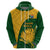 Custom South Africa Hoodie King Protea With Kente Pattern - Wonder Print Shop